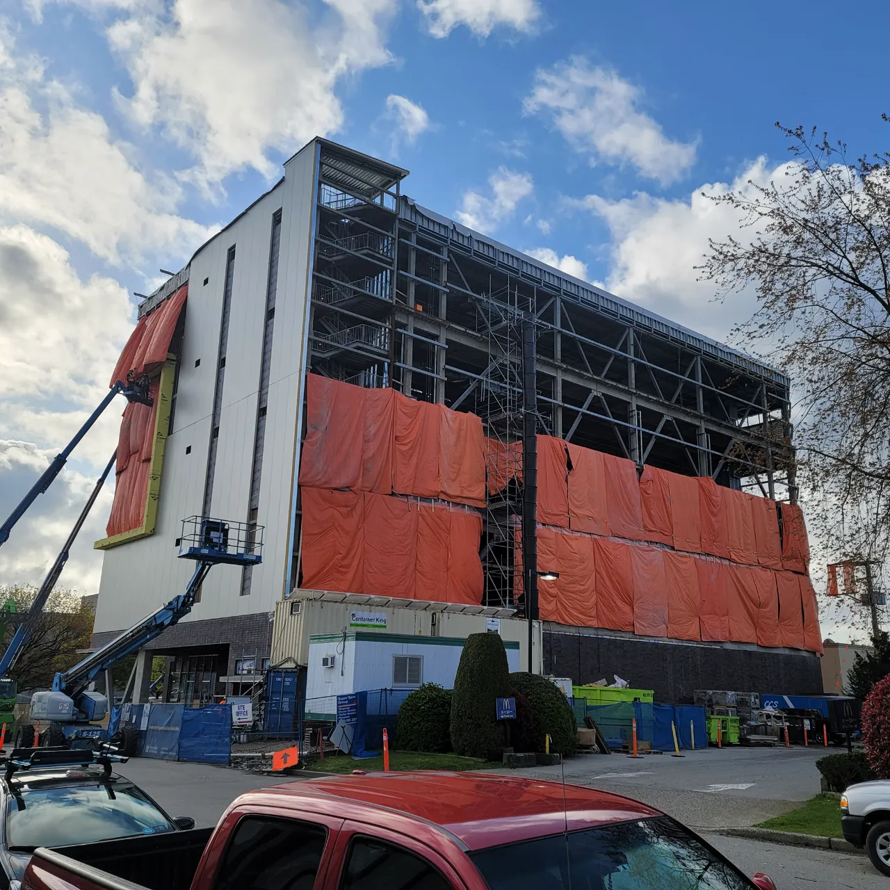 Structural steel installation – NationWide Car Wash & Storage